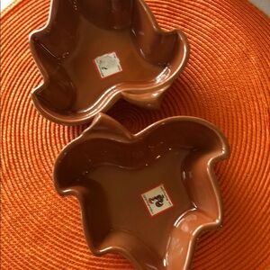 Portugal Stoneware Leaf Bowls